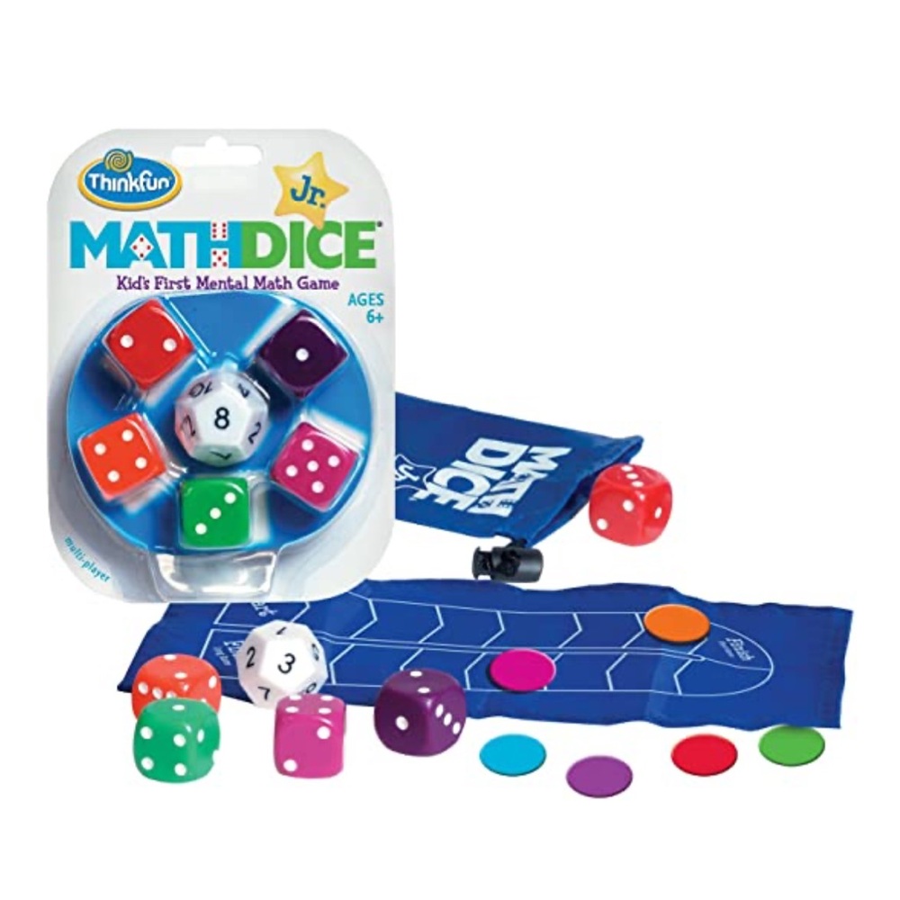 Math Dice Jr. Colorful Kids Math Game - NEW